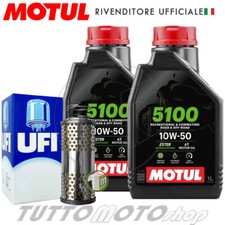 Tagliando MOTO GUZZI V35 GT 350 1991 1992 1993 Kit Olio Motul 5100 10W50 Filtro
