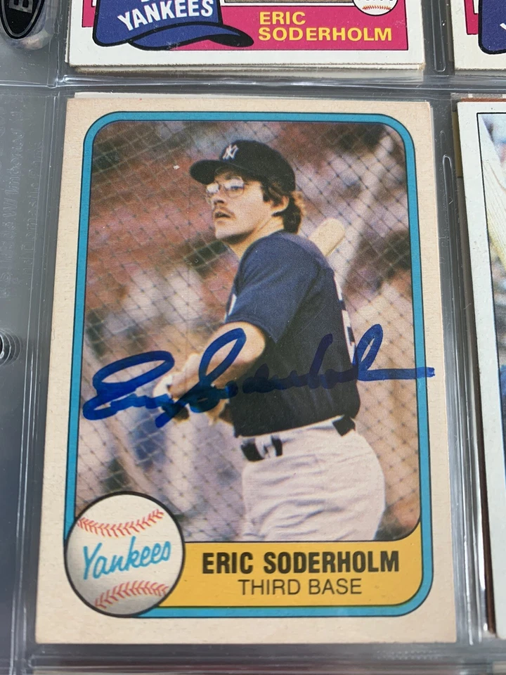 5 Eric Soderholm autographed baseball cards - Image 2 of 4