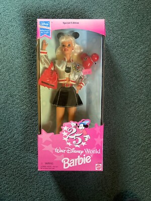Walt Disney World 25TH Anniversary 1996 Barbie Doll 400121757706|
