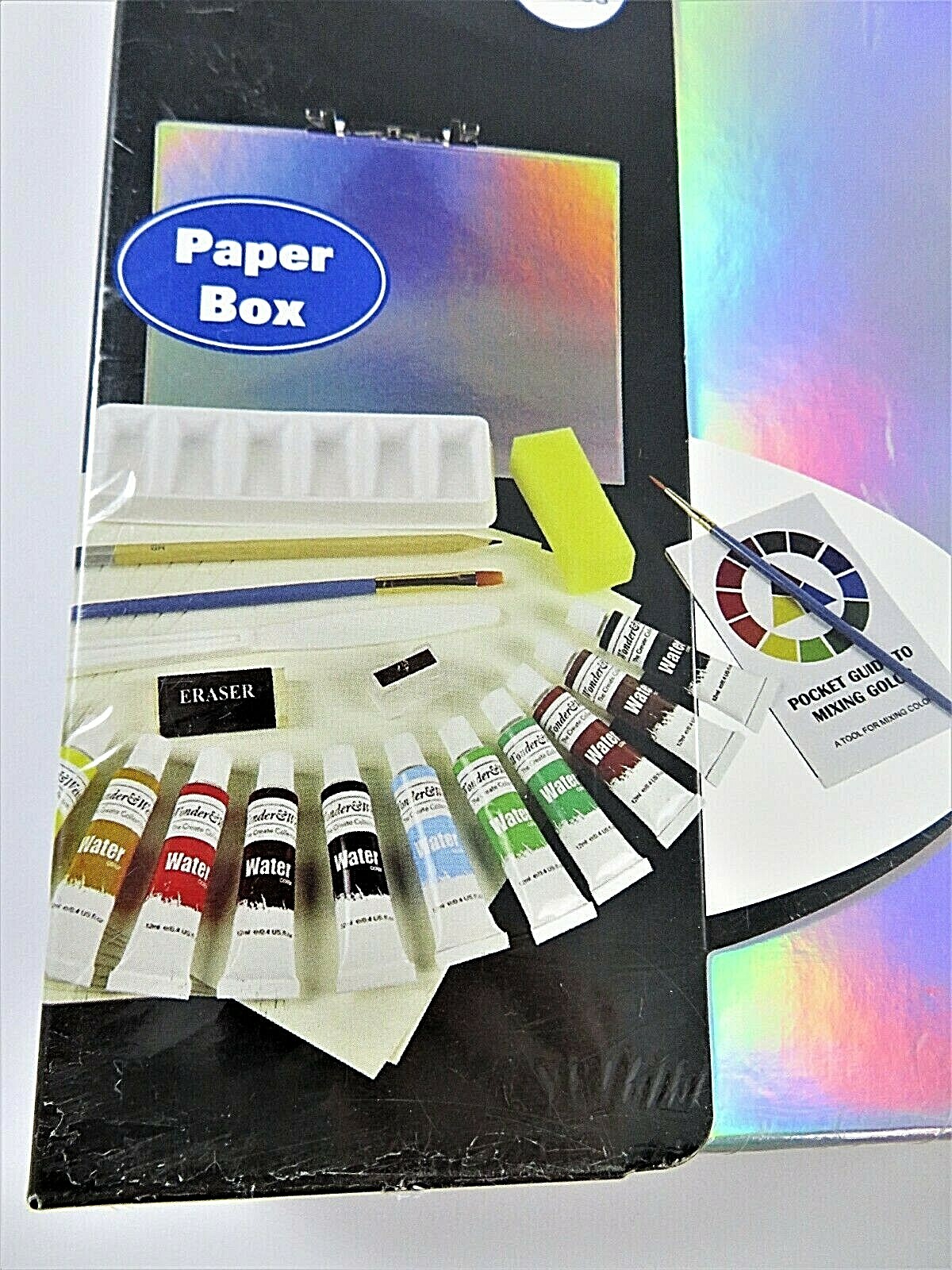 Wonder & Weiss Watercolor Paint Set In Paper Box 31 Pieces Create New