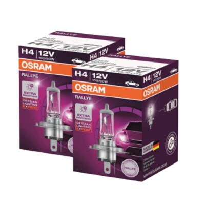 Osram Rallye H4 Halogen Lamp 62204 Exterior Headlight Bulb (12V, 100/90W FS