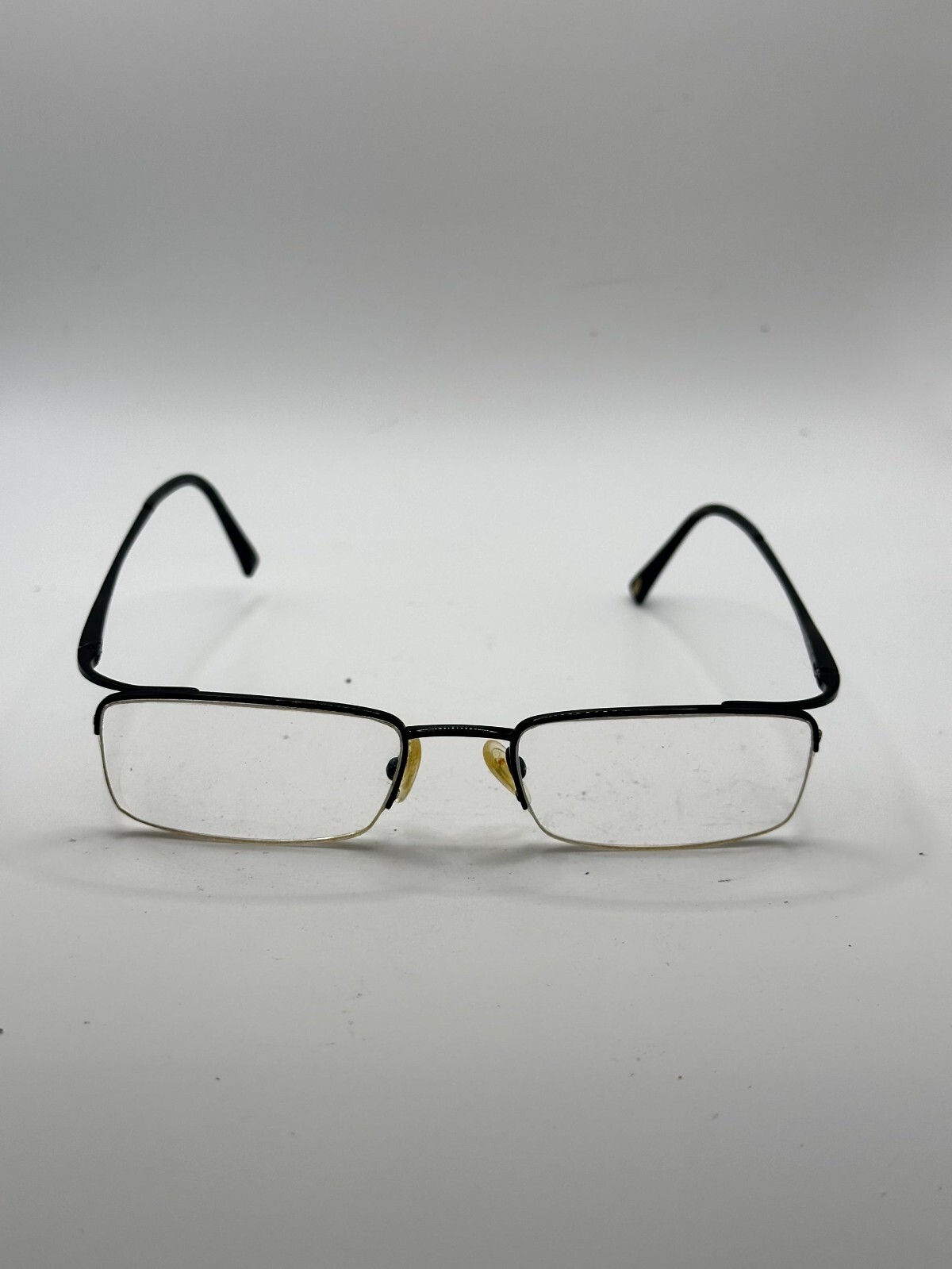 Ray-Ban RB8582 1000 Black Titanium Rectangle Half Rim Eyeglasses FRAMES ONLY