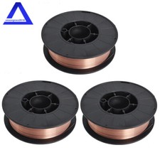3Pack ER70S-6 .035" 0.9mm Mild Steel MIG Welding Wire 11-Lb Roll