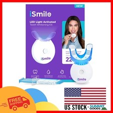 iSmile Enhanced Teeth Whitening Kit - 3X Faster Results, 3 Gel Syringes Included