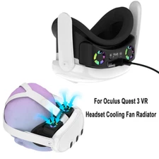 For Oculus Quest 3 VR Headset Cooling Fan Radiator with RGB Light Accessories