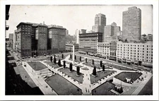 Union Square In San Francisco, California Postcard Aerial View