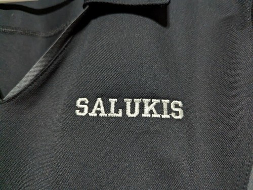 SOUTHERN ILLINOIS UNIVERSITY NWOT SIU WMS SS SHIRT LG BLK/GRAY WHT SALUKI EMBRD. - Bild 4 von 6