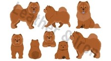 Chow Chow Dog Design Vinyl Checkbook Cover