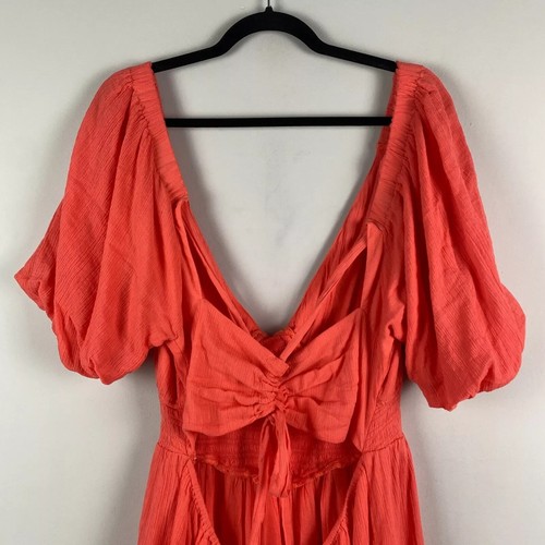Revolve Free People Perfect Day Mini Dress Watermelon Pink Size L - Picture 6 of 10
