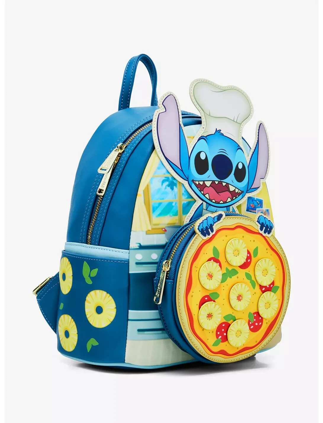 Loungefly Disney Lilo and Stitch Pineapple Pizza Mini Backpack Exclusive image 2