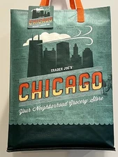 Trader Joe's CHICAGO Regional Reusable Shopping Tote Bag - Collect 'em All!