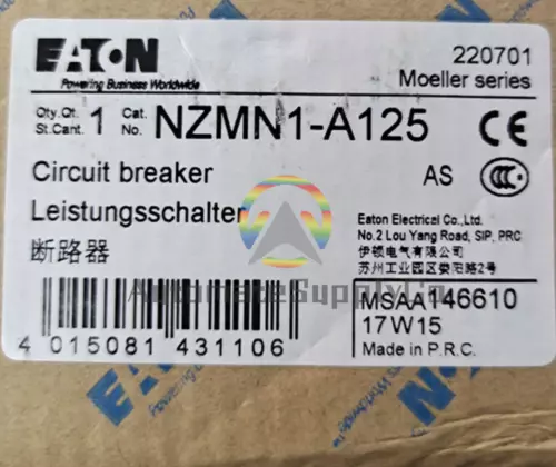 1PCS NEW  EATON NZMN1-A125 Circuit Breaker