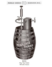 ANTIQUE RUNDLE SPENCE BRASS BEER TAPPER  TAP 1800'S