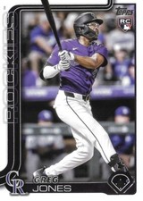2025 Topps Series 1 - #36 Greg Jones (RC) - Colorado Rockies Baseball