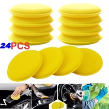 24x Car Wax Applicator Pads Foam Sponge Paint Cleaning Microfiber Polishing Pad