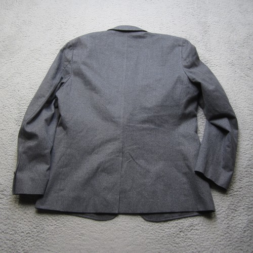 Banana Republic Blazer Mens 44R Gray Wool Tailored Fit Two Button Sport Coat - Picture 16 of 17