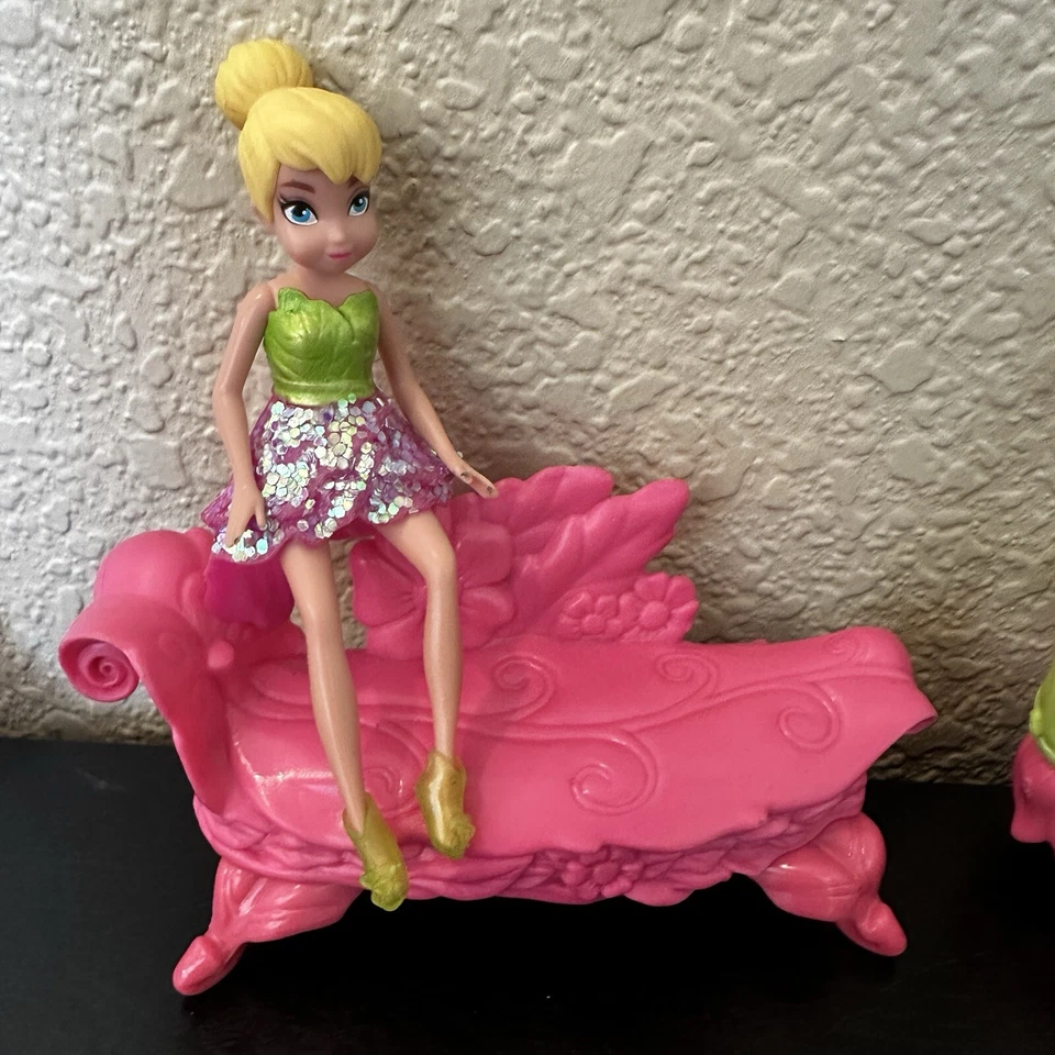 Disney Tinker Bell Hada Polly Bolsillo Trajes Muñeca Vestido Zapatos Muebles MINI Foto 4 de 4
