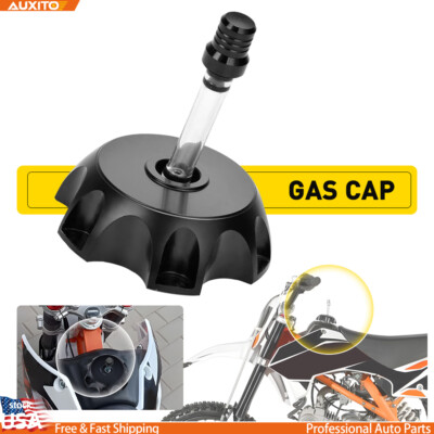 #ad Black Motorcycle CNC Gas Fuel Tank Cap Pipe Cover for KX65 Kawasaki KX85 KX100 $15.19