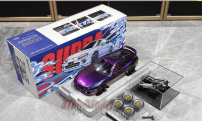 WHELART 1:18 Toyota Supra A80 Alloy Diecast Model Car Toy WHELART 1:18 Toyota Supra A80 Alloy Diecast Model Car Toy