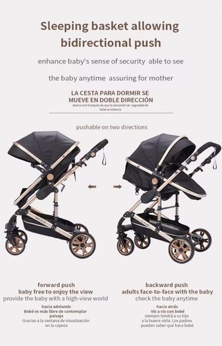 All-In-One Baby Stroller Travel System Pram Light 4 Wheel Strollers for - Picture 15 of 23