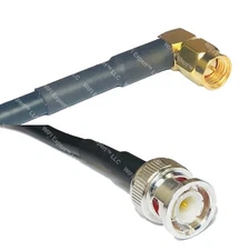 RFC240 SMA MALE ANGLE to BNC MALE Coax RF Cable USA-Ship Lot