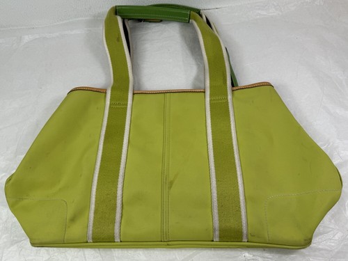 Bolso de hombro Coach A05M-1894 Chartreuse marrón de nailon - Imagen 2 de 10