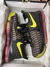 Nike Zoom KD 9 GS Boys Sz 7Y Multicolor Lace Up Basketball Shoes 855908-999