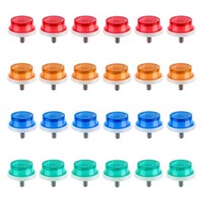 Reflectors Sunlite 1in w/Bolt Assorted Card of 24