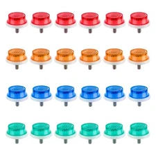 Reflectors Sunlite 1in w/Bolt Assorted Card of 24