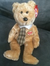 TY ORIGINAL BEANIE BABY BEAR DAD-E 2003 TAN FATHER'S DAY - BRAND NEW WITH TAGS