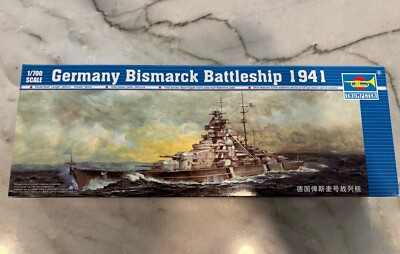 Trumpeter 05711 1:700 1941 Germany Bismarck Battleship Ship Model Kit