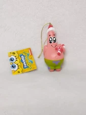 Patrick Starr Nickelodeon Christmas Ornament Big Eyes Candy Cane Spongebob