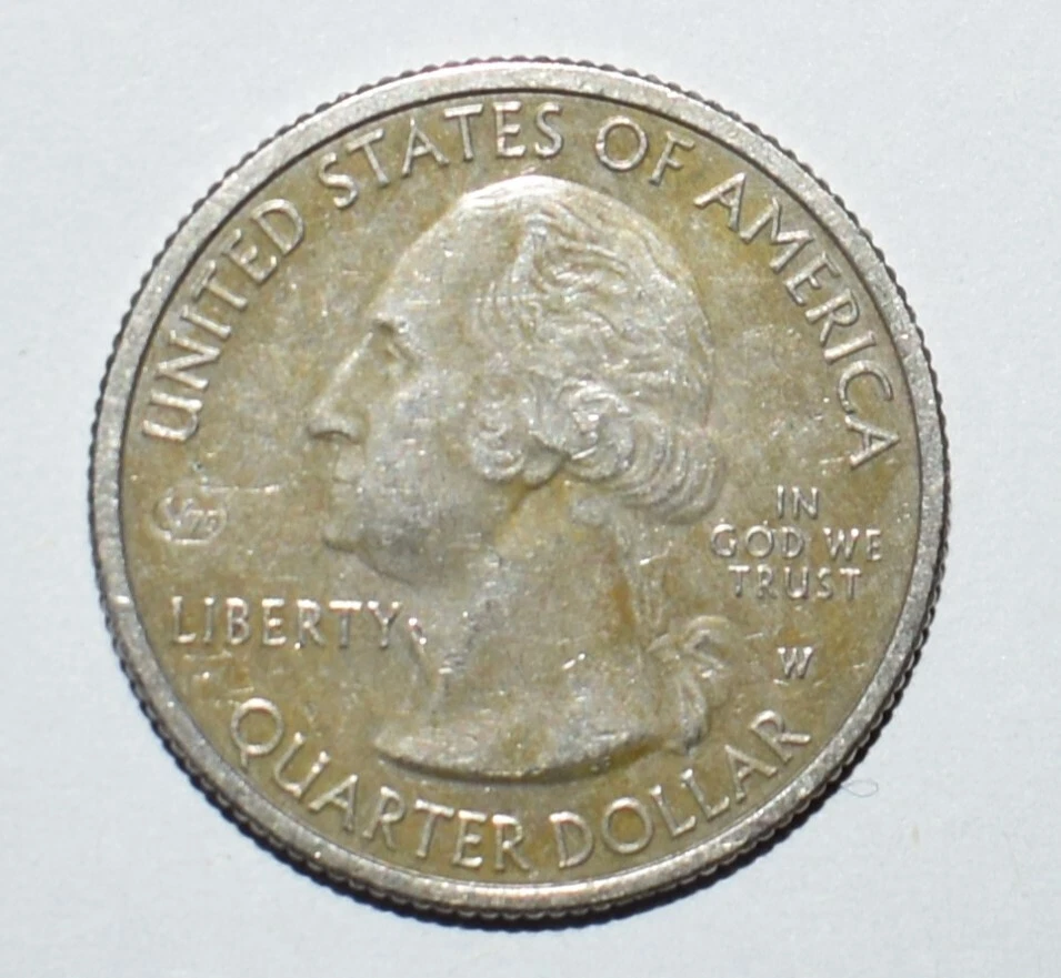 W Quarter Tall Grass Prairie Kansas West Point 2020 marca de ceca V75 raro error Foto 3 de 4