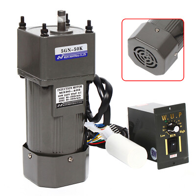 1:50 AC Getriebemotor Elektromotor mit Reduzierer Drehzahlregler 220V 0-27RPM
