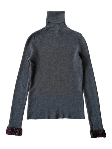 Women's Luxury Burberry Wool Knit Roll High Neck Sweater (S) - Picture 4 of 8