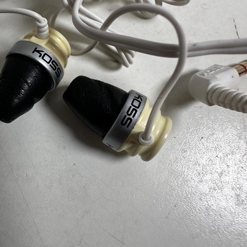 koss Spark Plug In-Ear Buds Headphones With Mic White Noise Canceling - Picture 4 of 9