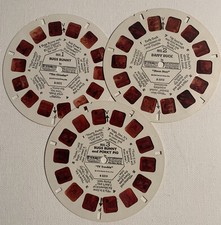 View-Master BUGS BUNNY B531, 3 Reel Set Red Tint V6