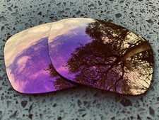 ETCHED POLARIZED ROSE PINK CUSTOM MIRRORED REPLACEMENT OAKLEY TWOFACE LENSES