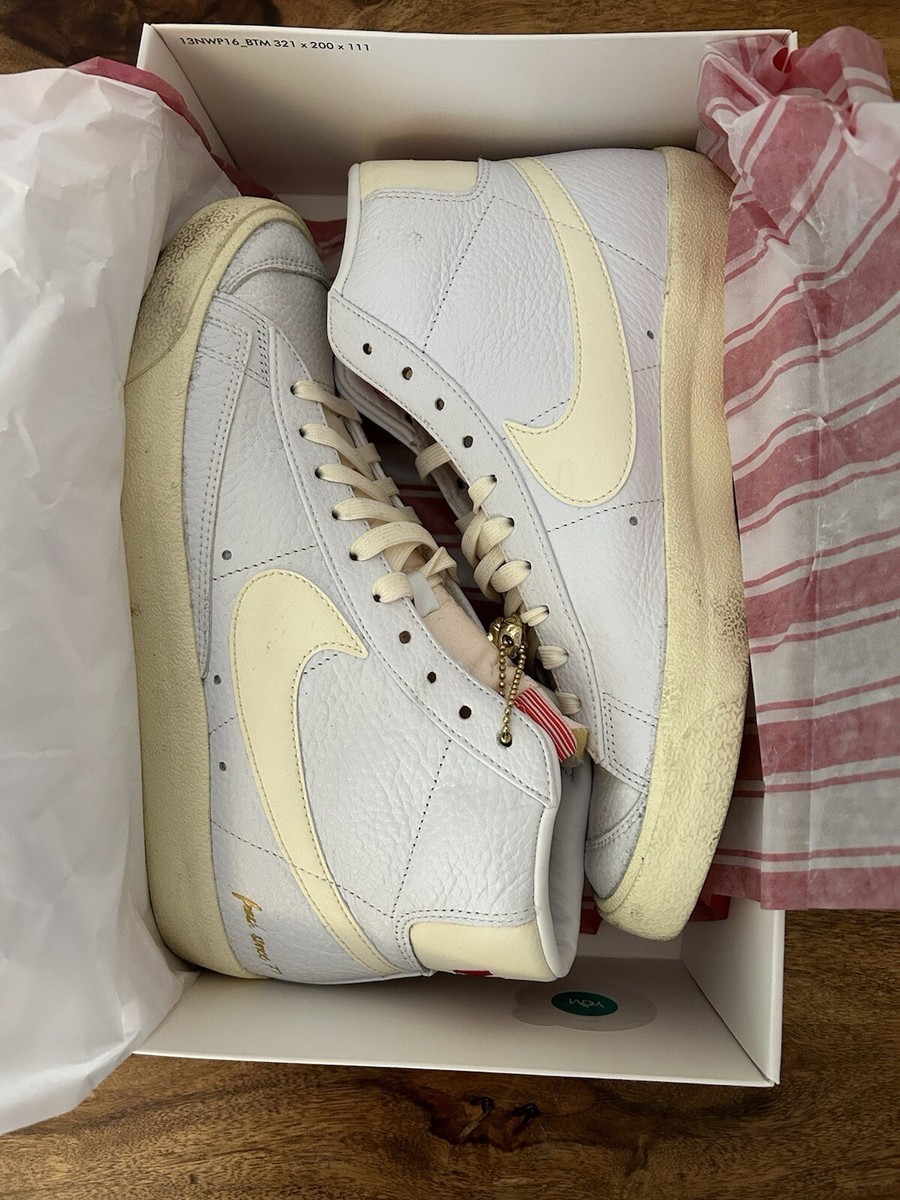 Nike Popcorn Blazers Size 8 Uk White \u0026 Cream RARE limited Edition VGC | eBay UK
