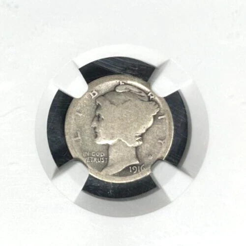 1916-D MERCURY SILVER DIME ~ NGC AG3 ~NICE RARE KEY DATE COIN~