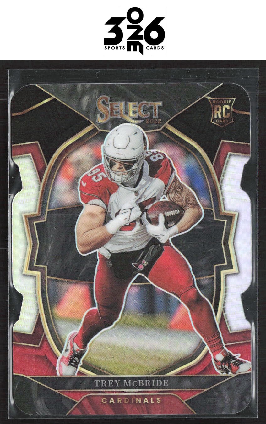 Trey McBride 2022 Panini Select Black and Red Prizm Die Cut #11 RC