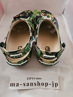 A BATHING APE Crocs Clog Abc Camo Green 540134 Sandals A BATHING APE Crocs Clog Abc Camo Green 540134 Sandals