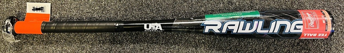 Batte T-Ball Rawlings Mach 2 25" – Alliage, 14 Oz, USA Baseball, Pack Personnalisé
