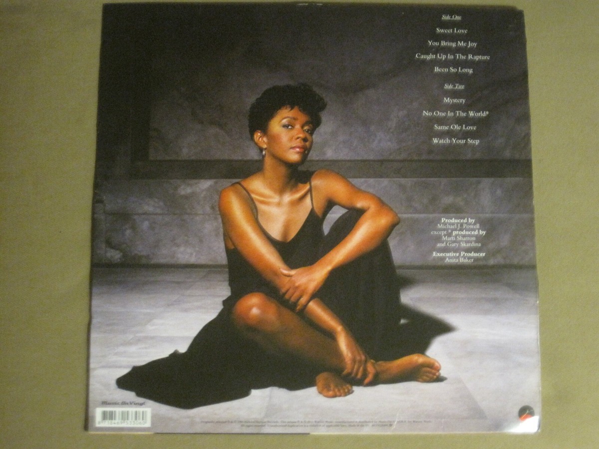ANITA BAKER RAPTURE LP 1986 ELEKTRA MOVLP809 180 GRAM MODERN
