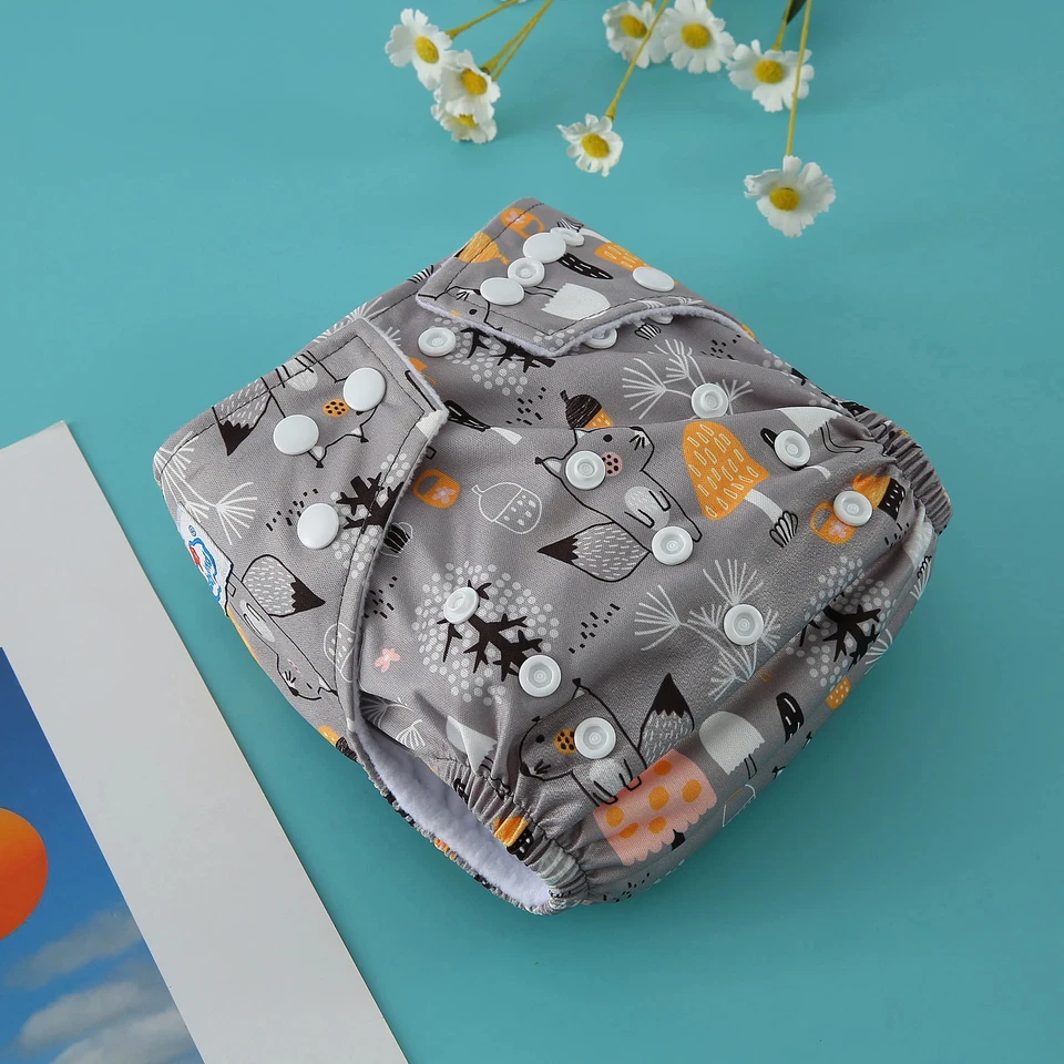“Reusable Baby Cloth Diaper Panties Kids Washable Eco-Friendly Nappies One Size - Image 3 of 4