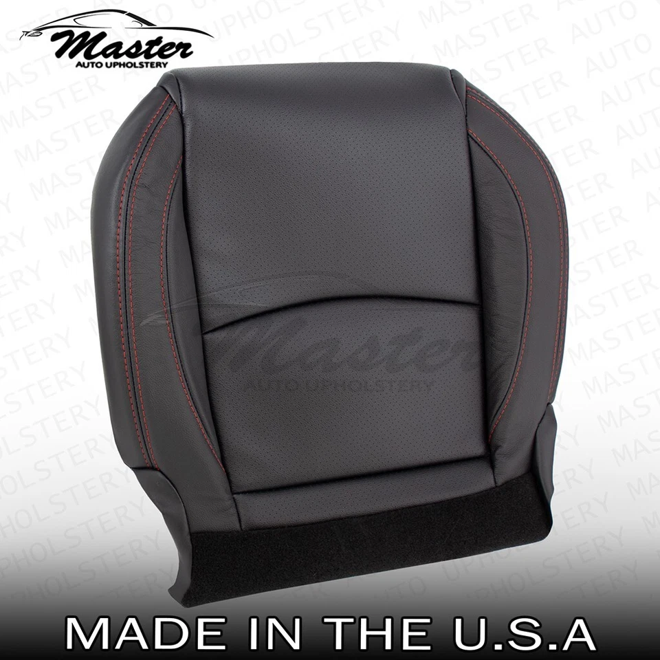 Cubierta de asiento de cuero negra inferior para Mazda 3 pasajeros 2014-2016, perforada Foto 2 de 4