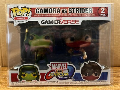 Funko Pop MARVEL vs CAPCOM Gamora vs Strider, 2-pack, with protector