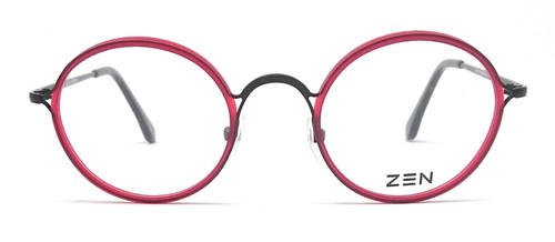 OCCHIALI DA VISTA UOMO DONNA ZEN BARCELONA Z418 C2 - ROSSO E NERO - Foto 2 di 5