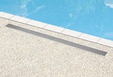 Signature Hardware 48" Carmen Outdoor Linear Shower Drain - Stainless steel