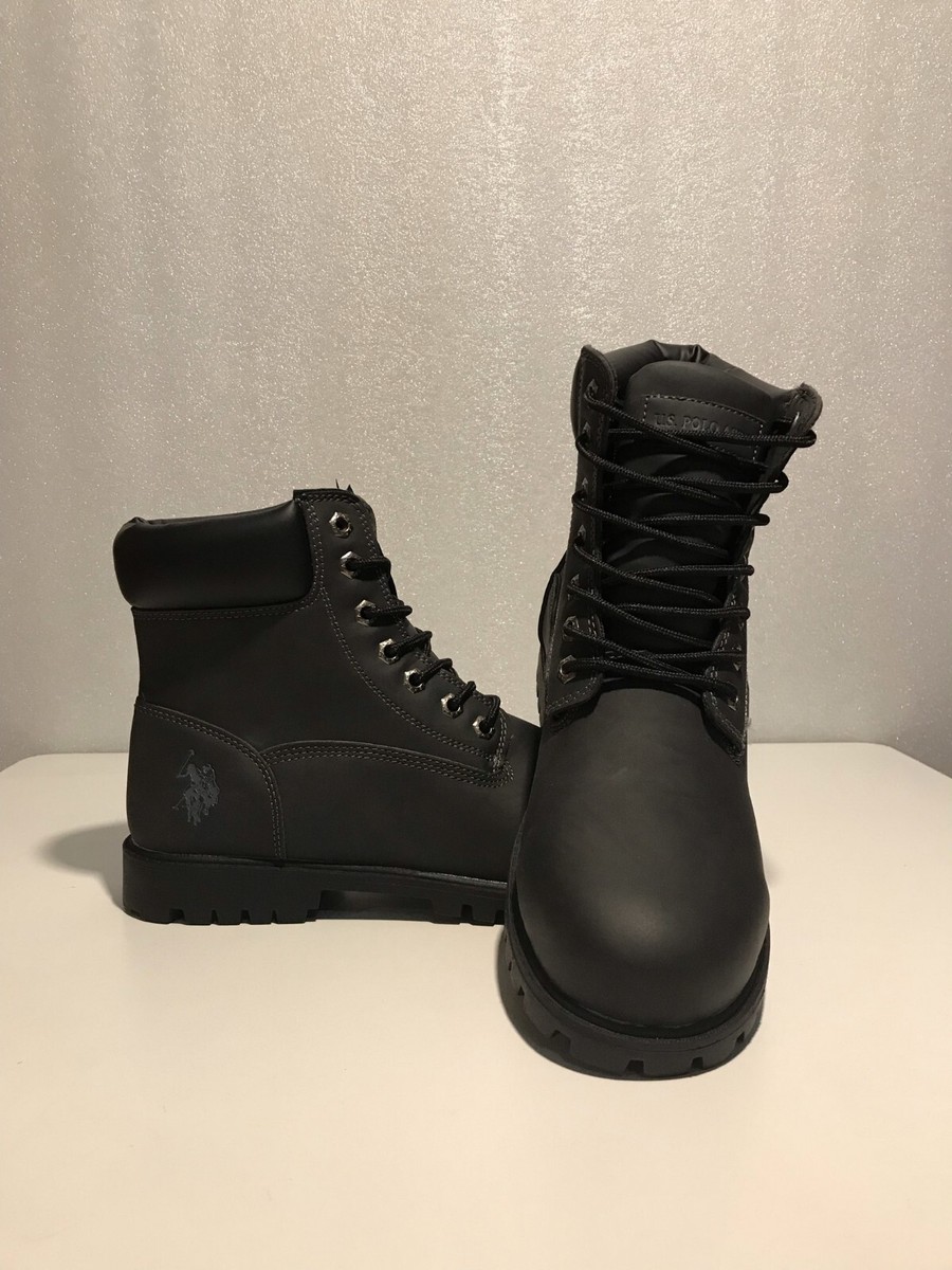 New! U.S. Polo Assn. Owen High Boots, Black - Men display picture 2